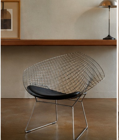 Fauteuil filaire dans l'esprit Harry Bertoia pour Knoll