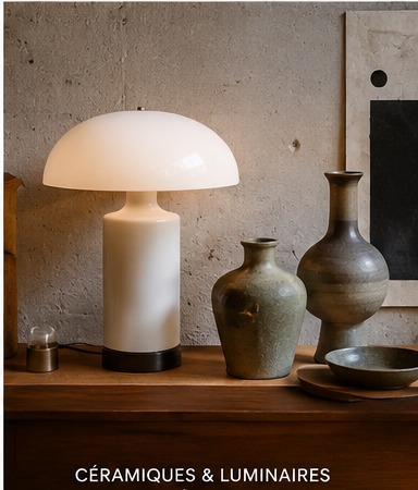 Céramiques et luminaires des années 1960 et 1970