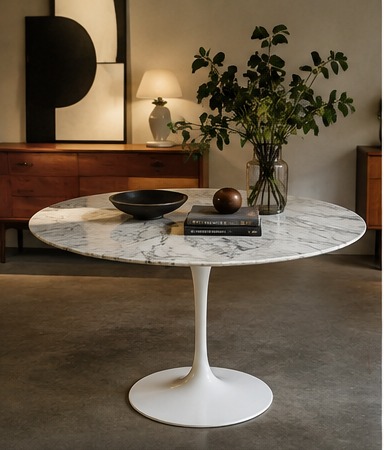 Table moderniste dans l'esprit Eero Saarinen pour Knoll